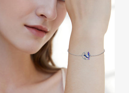 YFN Hummingbird Bracelet Gifts for Women Sterling Silver Hummingbird Bracelet Jewelry for Women