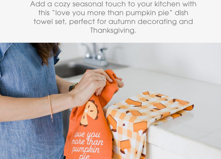 Pearhead Pumpkin Pie Dish Towels