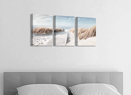 Beach Canvas Wall Art Prints: Coastal Seascape Picture