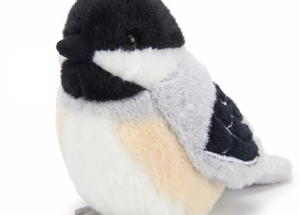 PullCrease Stuffed Animal with Authentic Sound Plush,Black-Capped Chickadee