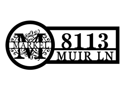 Custom House Address Numbers Metal Sign | Custom Home Street Number Gate Fence or Front Door Plaque | Realtor Closing Gift | Outdoor Metal Number | Display Your Address and Street Name