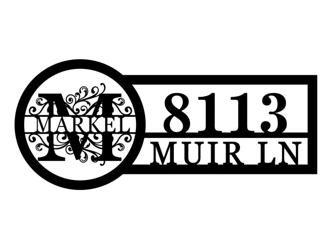 Custom House Address Numbers Metal Sign | Custom Home Street Number Gate Fence or Front Door Plaque | Realtor Closing Gift | Outdoor Metal Number | Display Your Address and Street Name