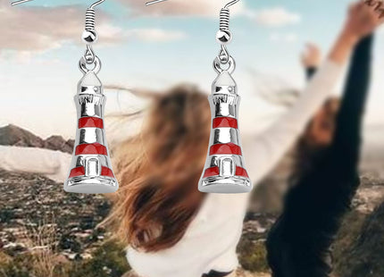 WSNANG Lighthouse Earrings for Women Nautical