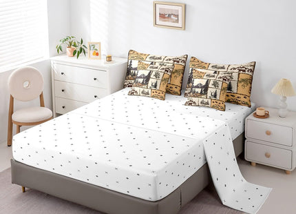 Feelyou Cabin Deer Wild Comforter Set Twin Size Kids Boys Girls