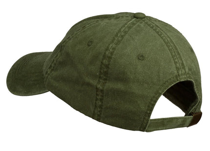 e4Hats.com Maine State Moose Embroidered Washed Dyed Cap Olive Green