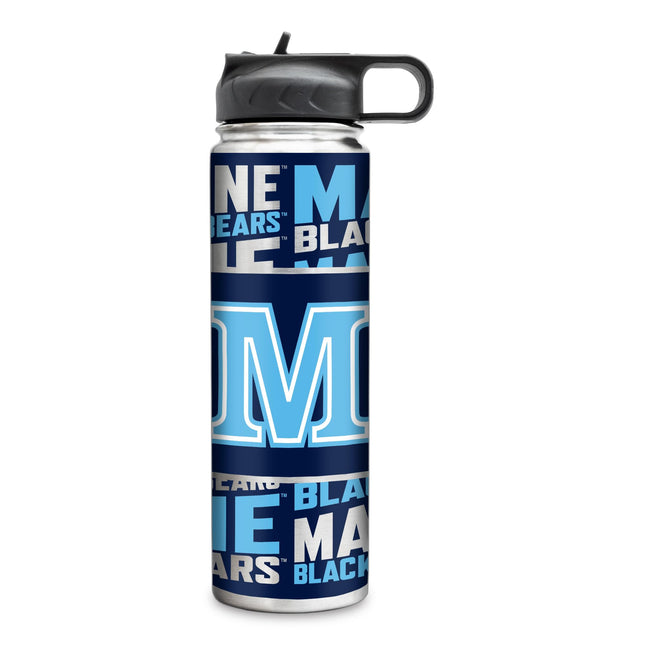Rico Industries NCAA Maine Black Bears Standard 22oz Stainless Steel Tumbler with Lid - Great For Coffee, Tea, Water or Cocktails
