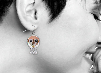 Charley Harper Barn Owl Earrings
