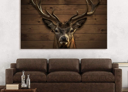 AIYISU Farmhouse Deer Pictures Wall Decor Rustic Fall Deer Wall Art 24x36