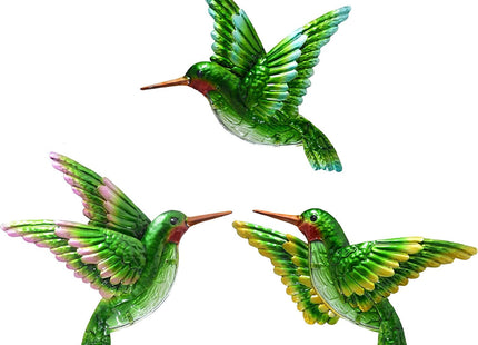 Voumsil Metal Hummingbird Wall Art Outdoor Hummingbird Decor Metal Fence Decorative Hummingbird Wall Hanging Decor Hand-made for Bird Bedroom Garden Patio Porch Fence 10 Inch…