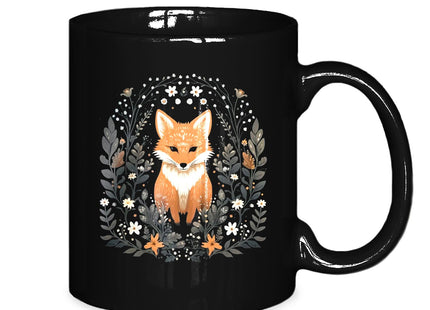 ignytiger Dark Fox Coffee Mug Themed Gifts for Women Girls Men Fox Lovers, Academic Ceramic Coffee Mug 11 oz