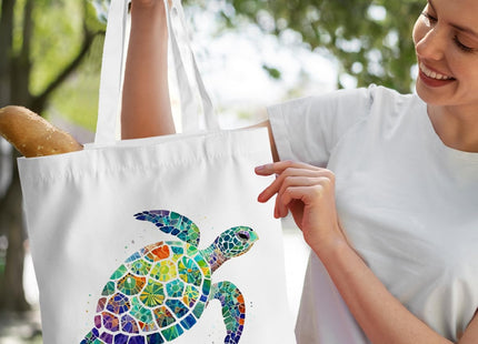 Turtle Gifts Tote Bag, Sea Turtle Gifts, Sea Animals Reusable Grocery Bags