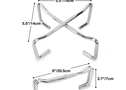 Stanbroil 8" Stainless Steel Folding Dutch Oven Lid Stand for Campfire