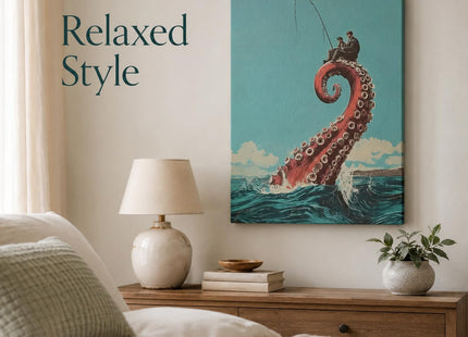 YUBOJIA Surrealism Octopus Canvas Wall Art