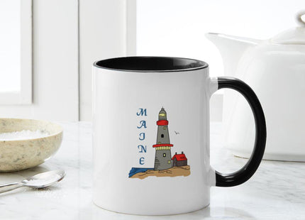 CafePress MAINE LIGHTHOUSE Mugs 11 oz (325 ml) Ceramic Coffee Mug