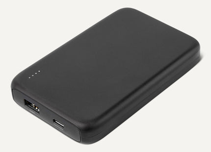 Amazon Basics Slim Portable Charger Power Bank with LED Display, 10,000 mAh, Black
