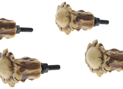 Top Brass Heavy Duty Antler Drawer Pulls/Cabinet Knobs (4 Pack) - Screws and Washers Included