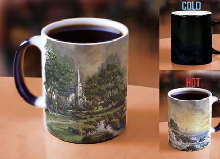 Morphing Mugs Thomas Kinkade Studios Seaside Haven Lighthouse Church 11 oz