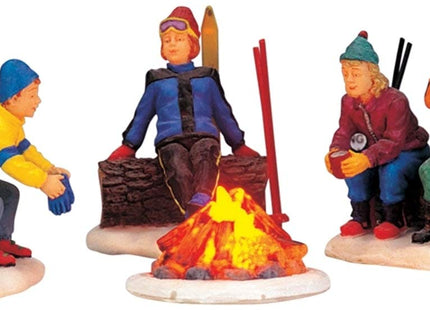 Lemax Christmas - Skiers Campfire (04468) - Set of 4
