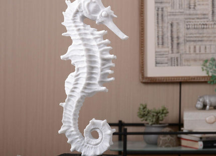 HAUCOZE Seahorse Statue Ocean Decor Modern Sculpture Home Gift 13.4 Inch