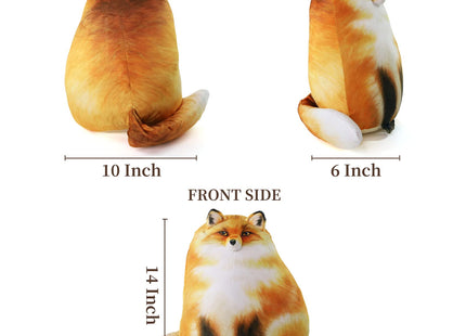 Sew Butiful Soft Fox Plush Pillow, 10" Fox Stuffed Animal