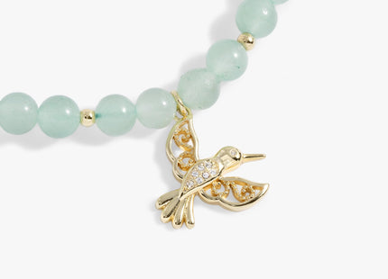 Alex and Ani Hummingbird Gemstone Bolo Bracelet