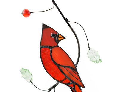 Lolitarcrafts Cardinal Stained Glass Suncathers Window Hangings