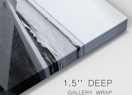 Renditions Gallery Black White Lighthouse Landscape Canvas Wall Art for Home Décor,Marshall Point Lighthouse,Ready to Hang, 18''x 12'', Made in America