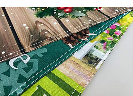 KafePross Merry Christmas Decorations Deer Bell Decorative House Flag Happy New Year Home Decor Banner for Outdoor 28x40 Inch Double Sided