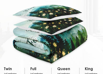 WeCozy Twin Comforter Set, 2 Pieces Forest Mountain Bedding Set