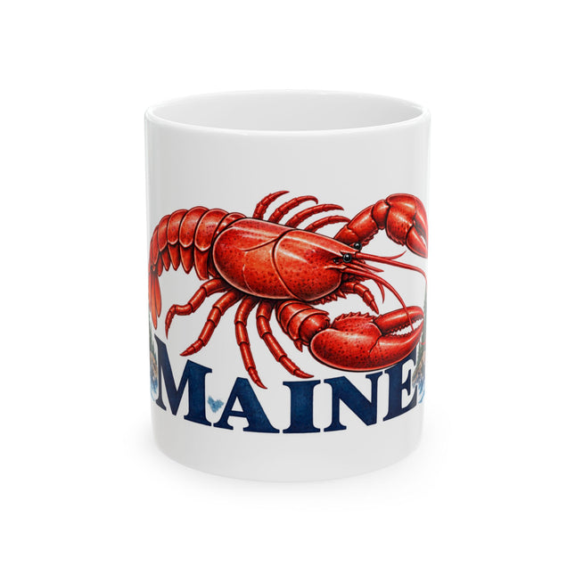 Maine Pine Forest ceramic mug