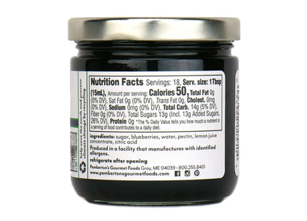 Pemberton's Wild Maine Blueberry Jam 11.8oz