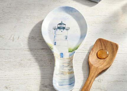 UP Lighthouse Melamine Spoon Rest, Cooking Spoon Holder for Stove Top, Kitchen Counter, and Dining Table, 9.625 Inch, Blue
