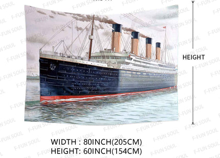 Nautical Tapestry Classic Ship Tapestries, Movies Tapestry, 80x60inches