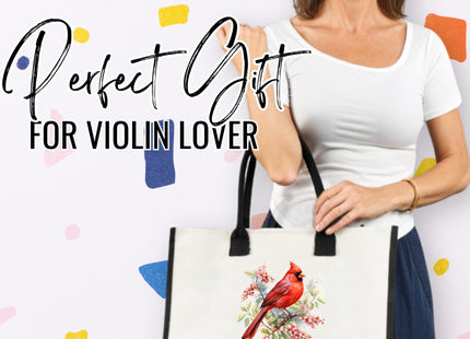 InnoBeta Cardinal Gifts for Women, Cardinal Tote Bag with Top Zipper Closure and Shoulder Strap