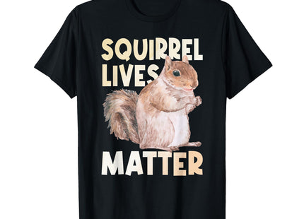 Squirrel Lives Matter - Squirrel Lover Funny Animal Lover T-Shirt, Men, Black, 3X-Large