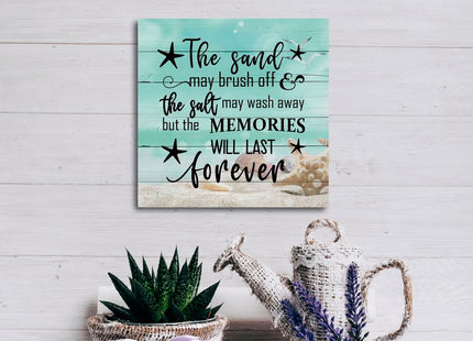 Beach Wood Sign, Coastal House Decor, Ocean Theme Family Home Decor Sign