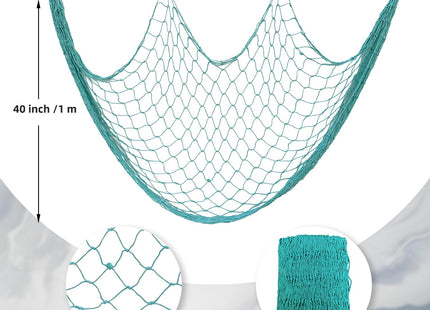Ecjiuyi Decorative Nautical Fishing Net, Wall Photo Hanging Display