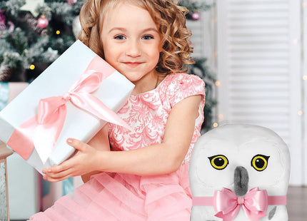 Wearable Blanket Hoodie, Snowy Owl Oversized Hooded Blanket, Soft Sherpa Blanket Owl Gift for Birthday Christmas