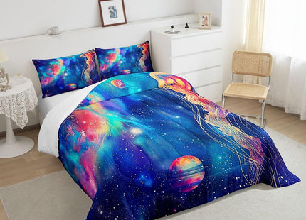 Feelyou Jellyfish Ocean Sea Comforter Set Twin Size Boys Bedding