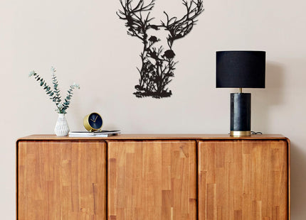 Xedatric Deer Head Metal Wall Art Wildlife Hunting Lodge Decor