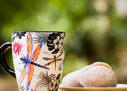 Color Changing Dragonfly Coffee Mug 12oz – Unique Dragonfly Gifts for Women