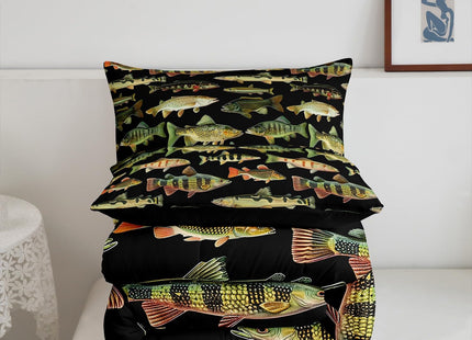 Feelyou Fishing Comforter Set Twin Size Bedding Set