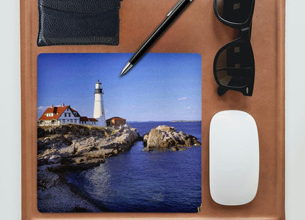3dRose LLC 8 x 8 x 0.25 Inches Mouse Pad, Maine Portland Head Lighthouse RIC Ergenbright (mp_90758_1)