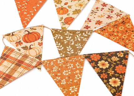 Happy Fall Banner Decorations Set, Pinecone Thanksgiving Garland Decor