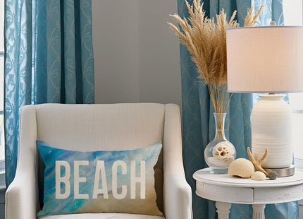 PANDICORN Summer Beach Throw Pillow Covers 12x20, Coastal Nautical Decor