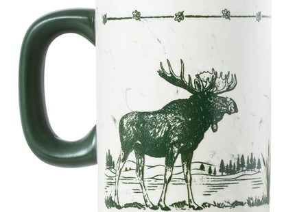 Cape Shore 18oz Heavy Stoneware Sema Pottery Mug, Multiple Styles Available (Moose)
