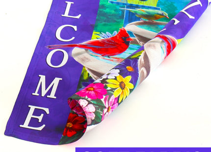 Spring Summer Hummingbird garden flag 12X18 Double Sided