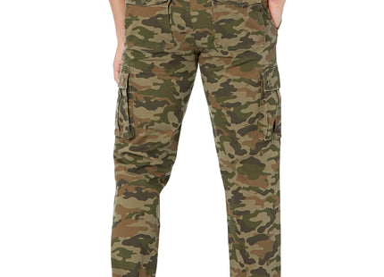 Amazon Essentials Men's Slim-Fit Stretch Cotton Twill Cargo Pants (Available in Big & Tall), Green Camo, 30W x 30L