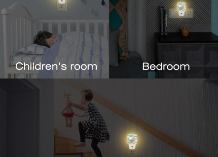 sndheke Starfish Seashell on Beach Night Light Plug into Wall, Summmer Ocean Beach Dusk to Dawn Night Light,0.5w Energy Saving Sleep Friendly Nightlights for Kids Boys Girls Home Decor