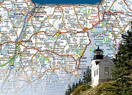 Maine Map (National Geographic Guide Map)